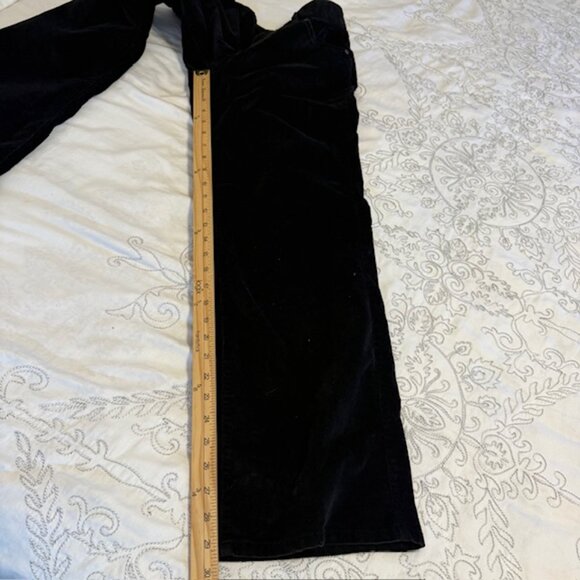 LL Bean Pants Womens Size 8 Black Soft Velvet Outdoors Thick Favorite Fit - Picture 9 of 10